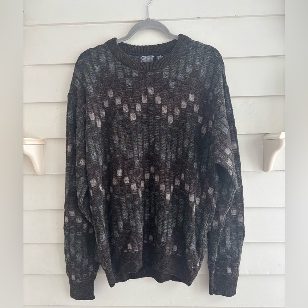 Knightsbridge Men's Wool Blend Crewneck Sweater Size Large